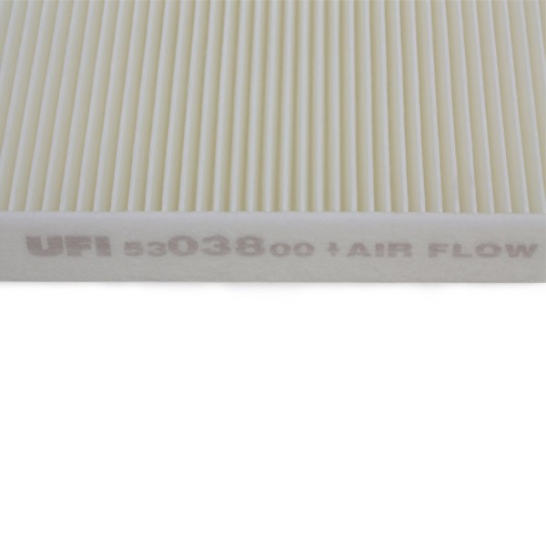 UFI 53.038.00 Air conditioner filter Particulate Filter, 285 mm x 176 mm x 30 mm