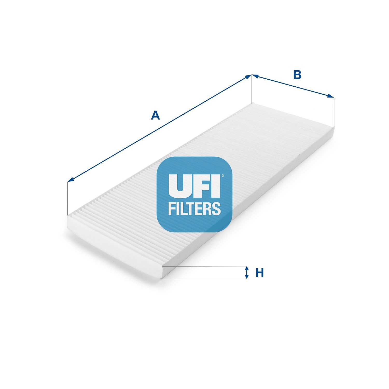 UFI Particulate Filter, 439 mm x 144 mm x 18 mm Width: 144mm, Height: 18mm, Length: 439mm Cabin filter 53.042.00 buy