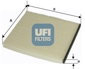 UFI Partikelfilter, 400 mm x 185 mm x 40 mm Breite: 185mm, Höhe: 40mm, Länge: 400mm Innenraumfilter 53.053.00 kaufen