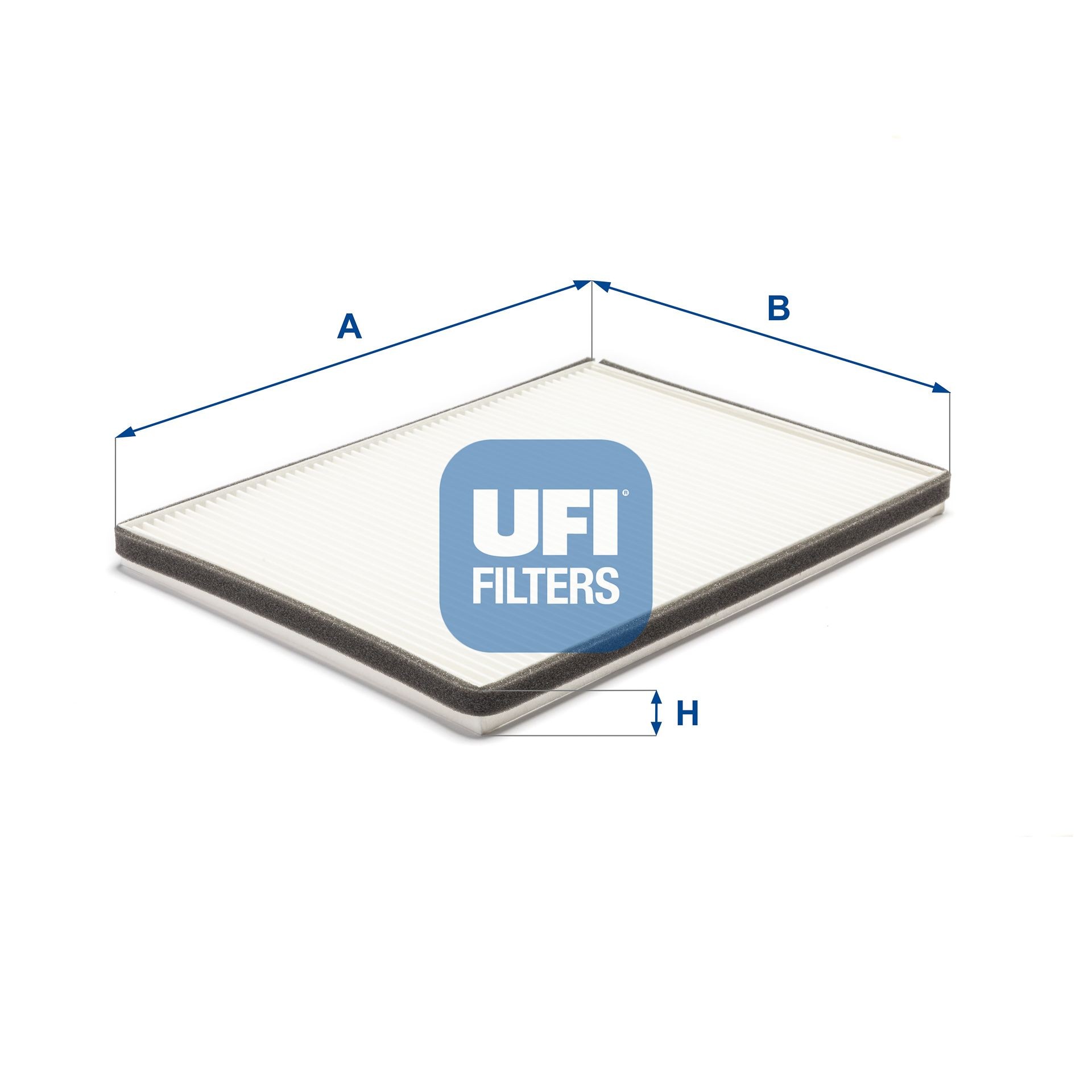 UFI Particulate Filter, 323 mm x 235 mm x 20 mm Width: 235mm, Height: 20mm, Length: 323mm Cabin filter 53.062.00 buy