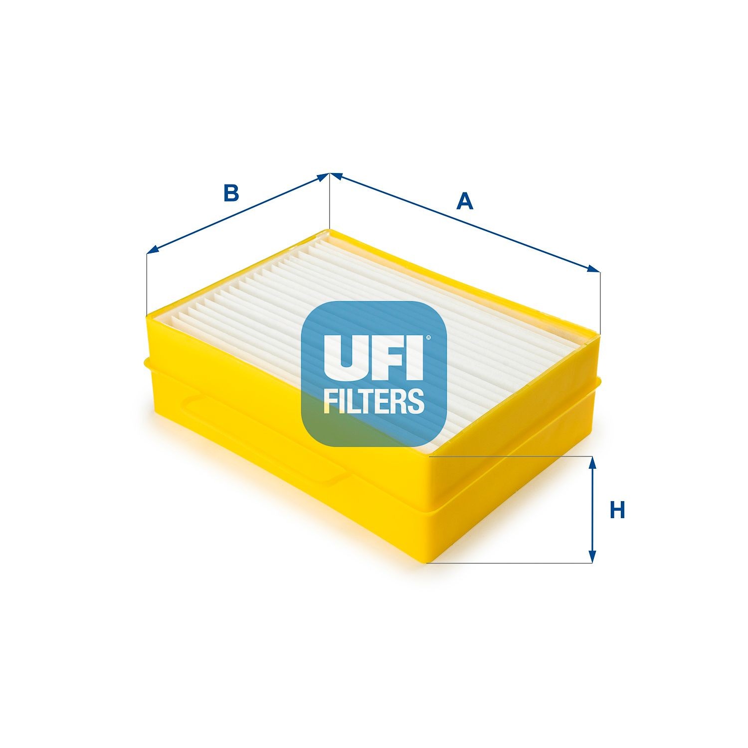 UFI Particulate Filter, 223 mm x 165 mm x 68 mm Width: 165mm, Height: 68mm, Length: 223mm Cabin filter 53.066.00 buy