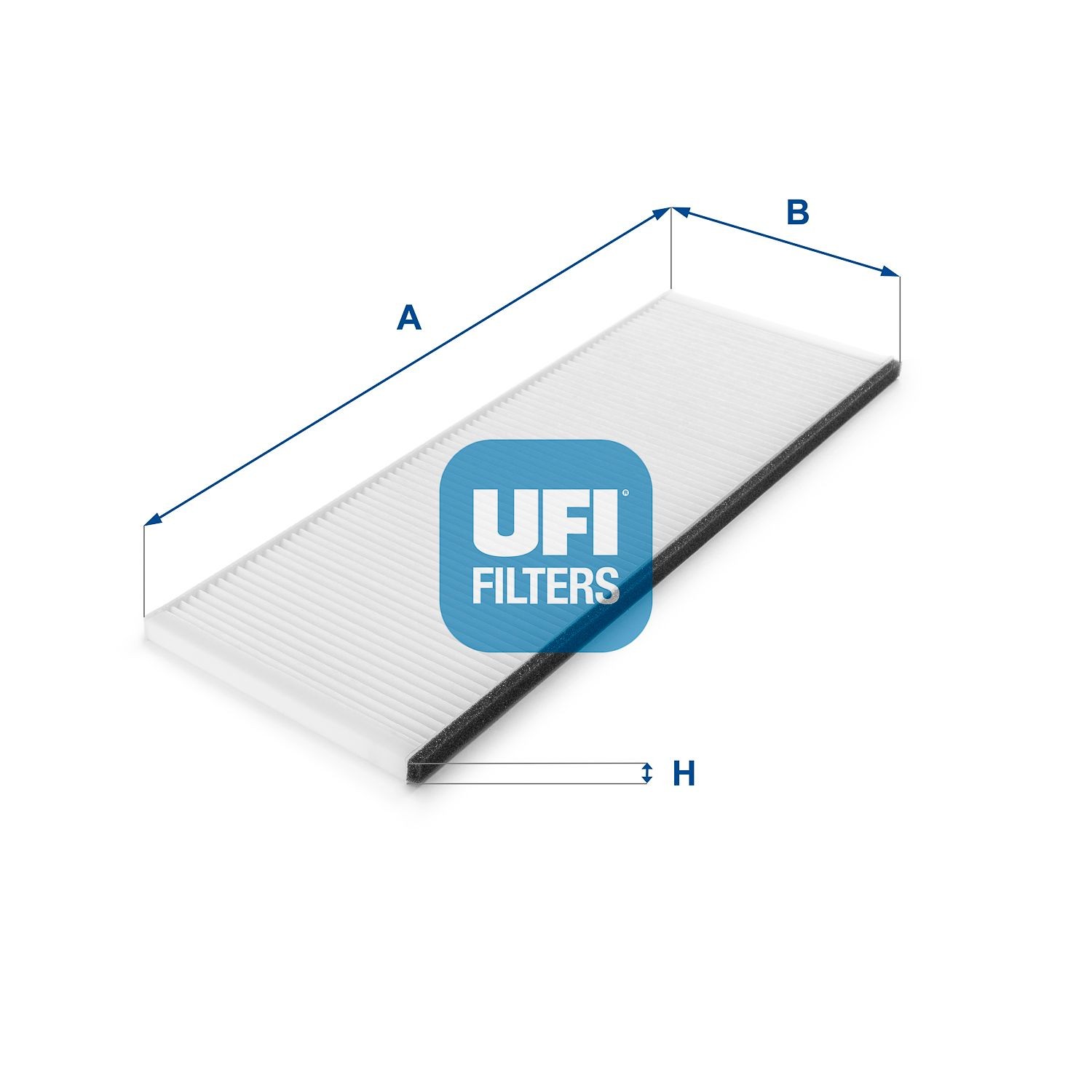 UFI Particulate Filter, 454 mm x 151 mm x 12 mm Width: 151mm, Height: 12mm, Length: 454mm Cabin filter 53.081.00 buy