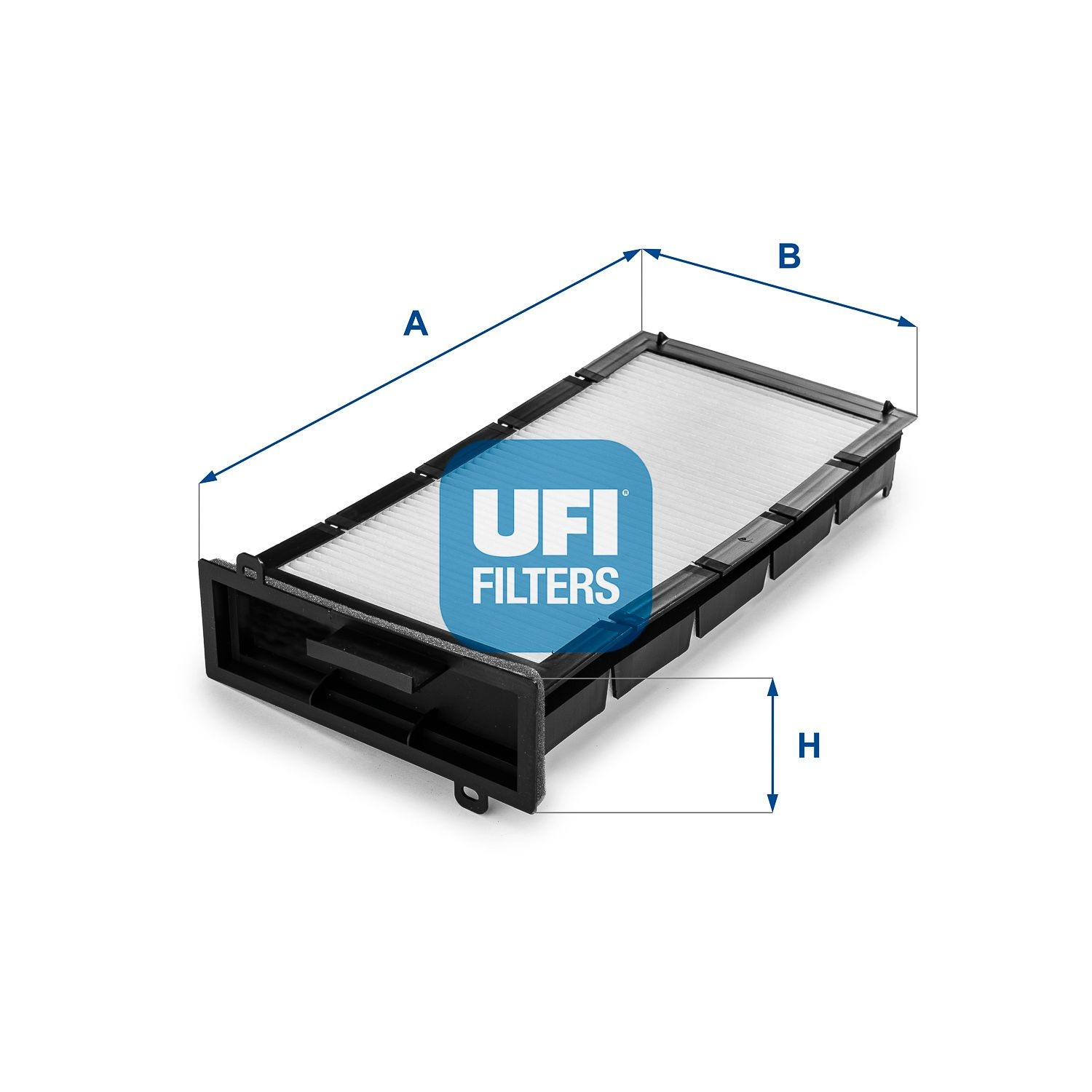 UFI Particulate Filter, 343 mm x 157,5 mm x 73,5 mm Width: 157,5mm, Height: 73,5mm, Length: 343mm Cabin filter 53.090.00 buy