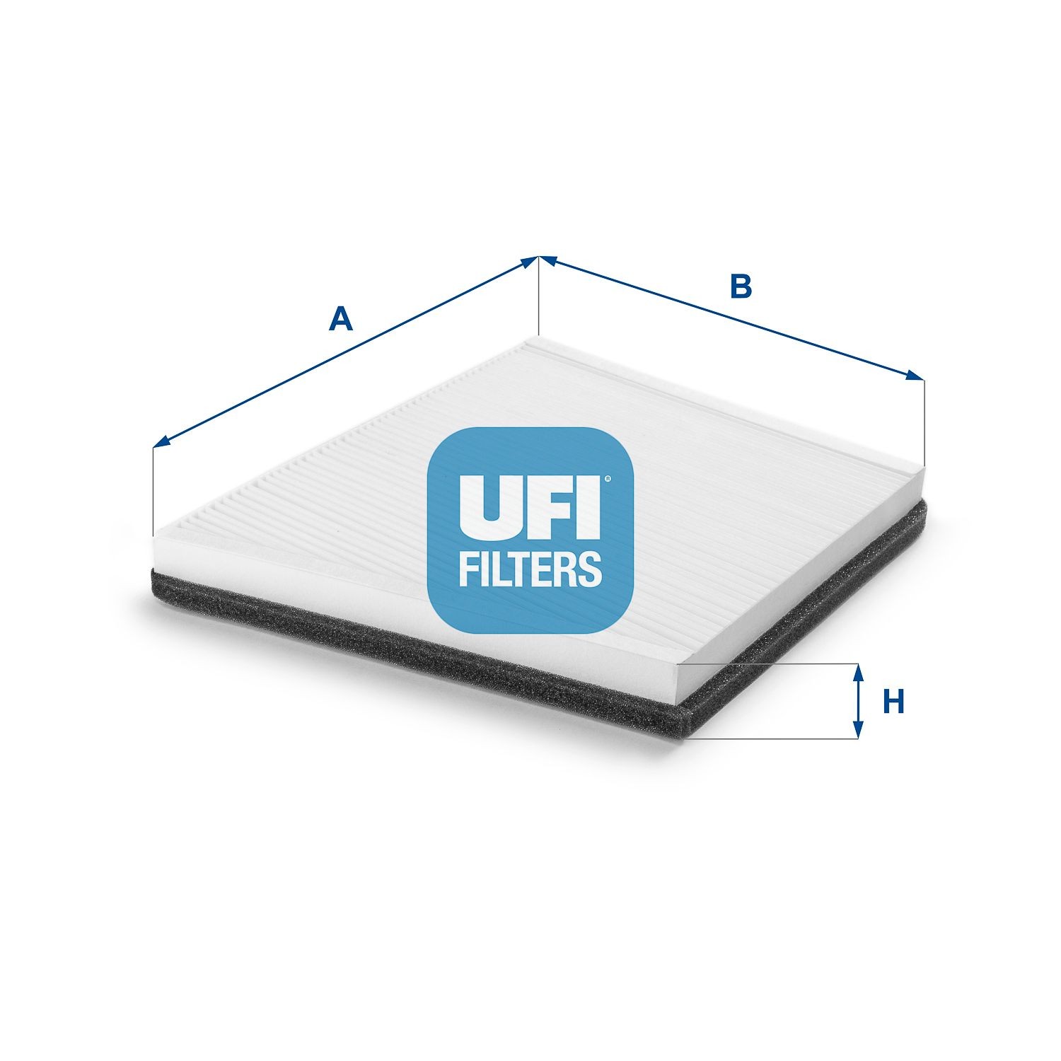 UFI 53.095.00 Pollen filter Particulate Filter, 310 mm x 255 mm x 34 mm