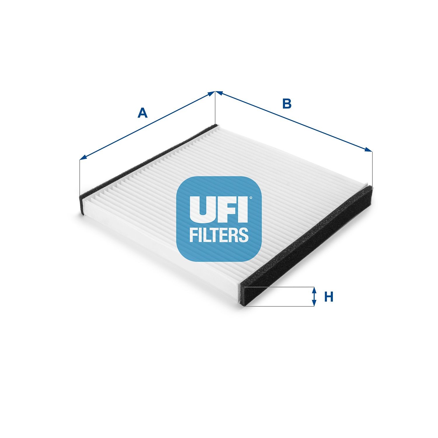 UFI 53.103.00 Pollen filter Particulate Filter, 216 mm x 216 mm x 17 mm
