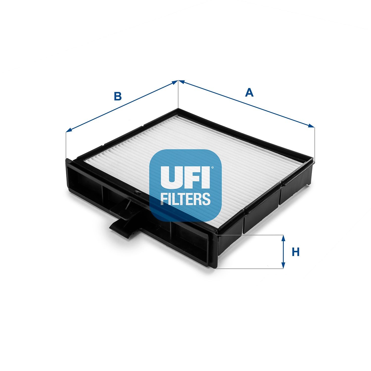 UFI 53.106.00 Pollen filter Particulate Filter, 217 mm x 237,5 mm x 47 mm