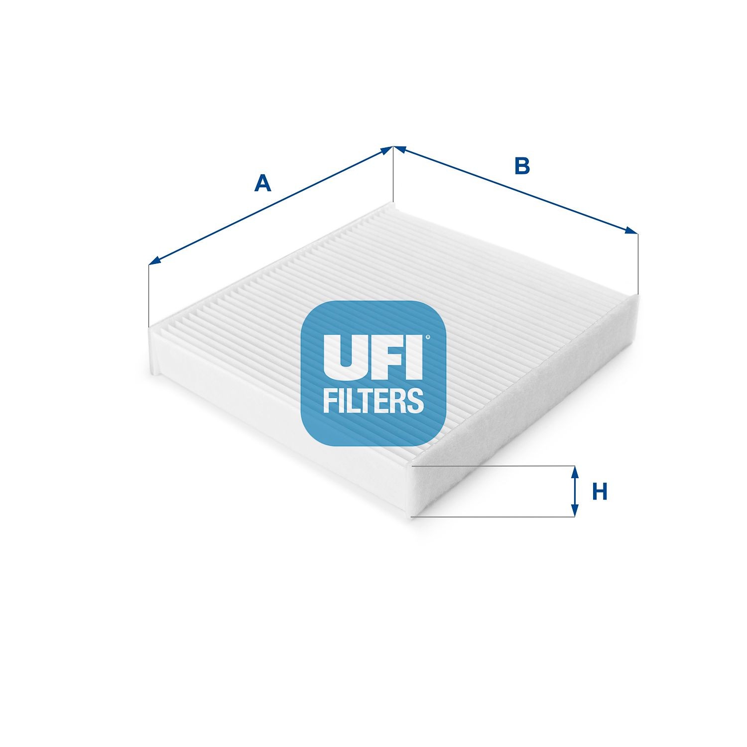 UFI 53.129.00 Pollen filter Particulate Filter, 230 mm x 210 mm x 35 mm