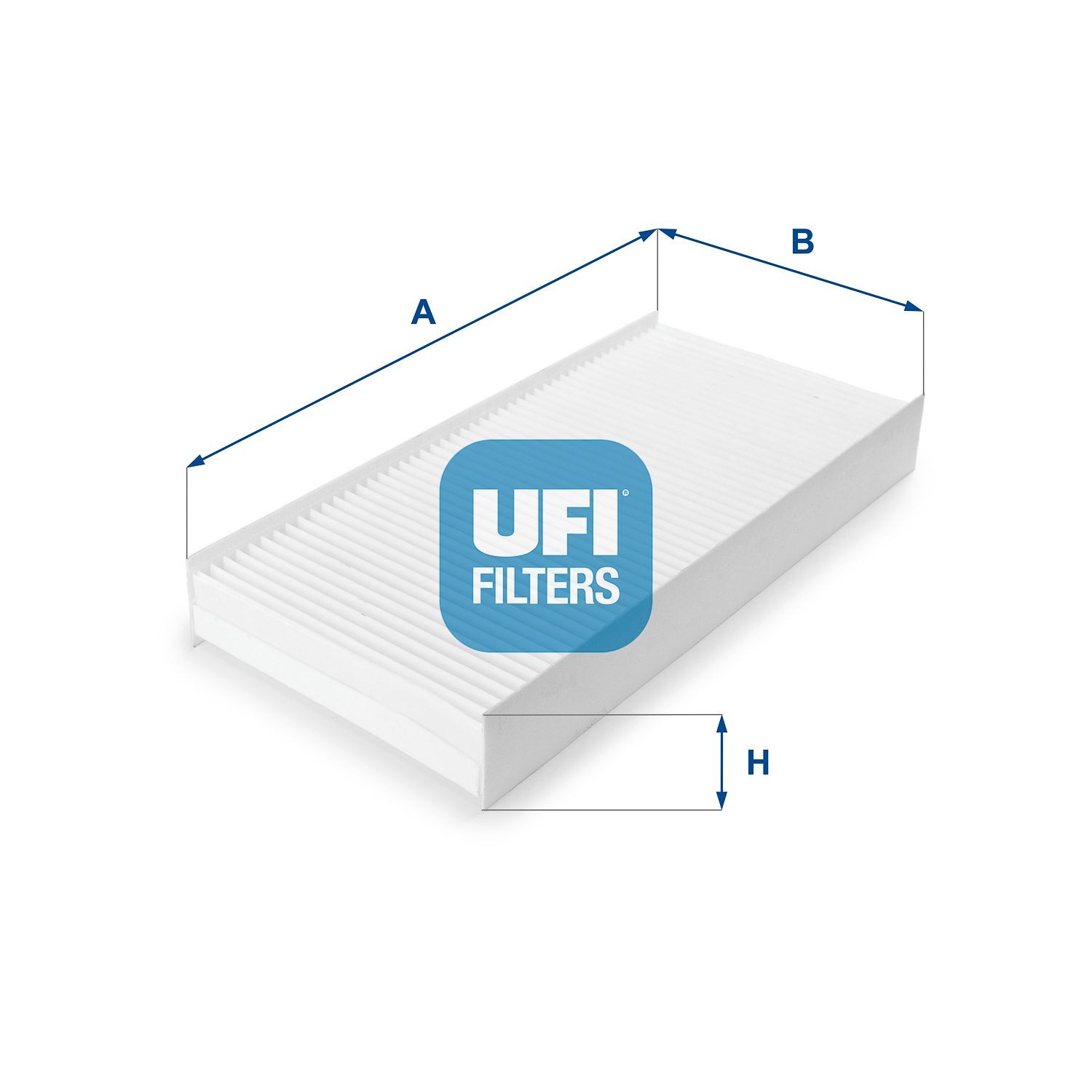 UFI 53.136.00 Filtro, aria abitacolo Filtro antipolline, 376 mm x 176 mm x 48 mm, Carta, Qualità de VEMO originale