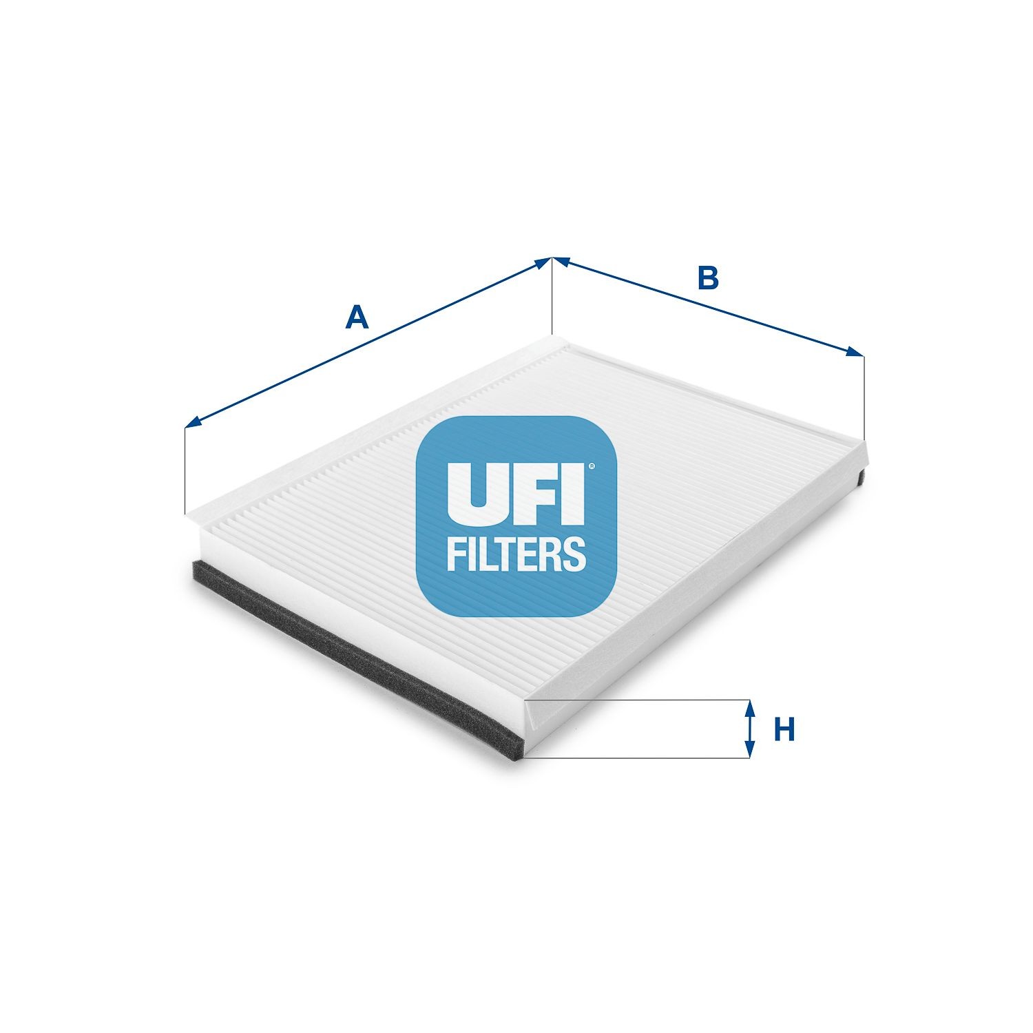 UFI 53.137.00 Pollen filter Particulate Filter, 365 mm x 246 mm x 35 mm