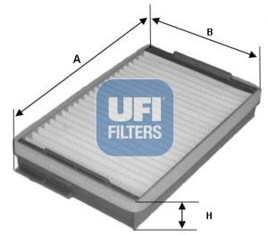 UFI Partikelfilter, 262 mm x 166 mm x 40 mm Breite: 166mm, Höhe: 40mm, Länge: 262mm Innenraumfilter 53.139.00 kaufen