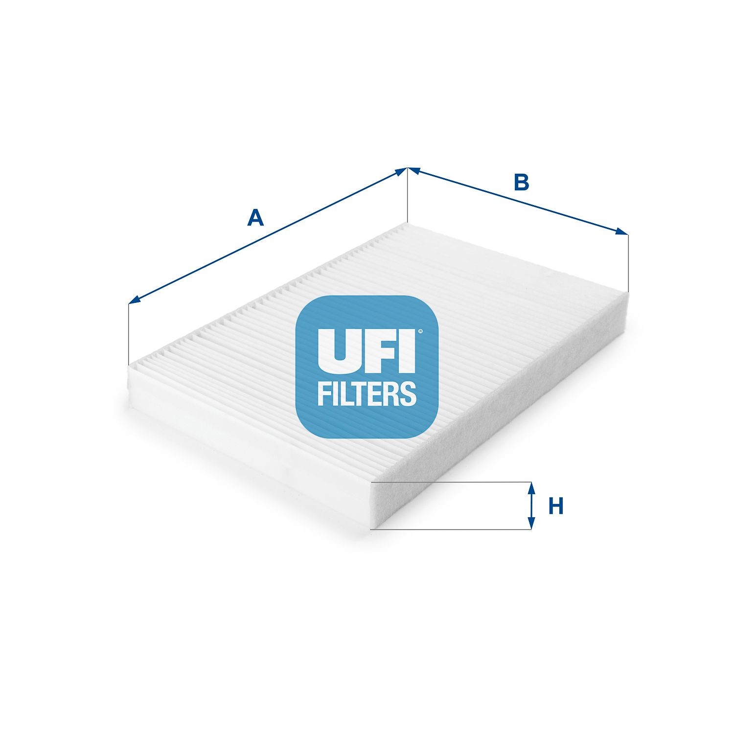 UFI 53.161.00 Pollen filter Particulate Filter, 293 mm x 192 mm x 30 mm