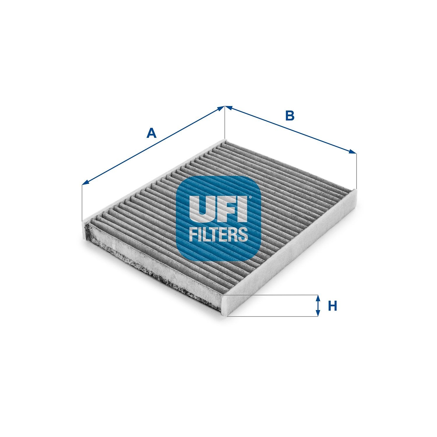 UFI Activated Carbon Filter, 230 mm x 177 mm x 20 mm Width: 177mm, Height: 20mm, Length: 230mm Cabin filter 54.103.00 buy