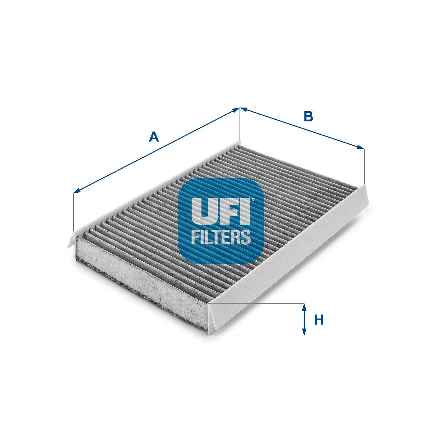 UFI 54.111.00 Pollen filter Activated Carbon Filter, 285 mm x 176 mm x 36 mm