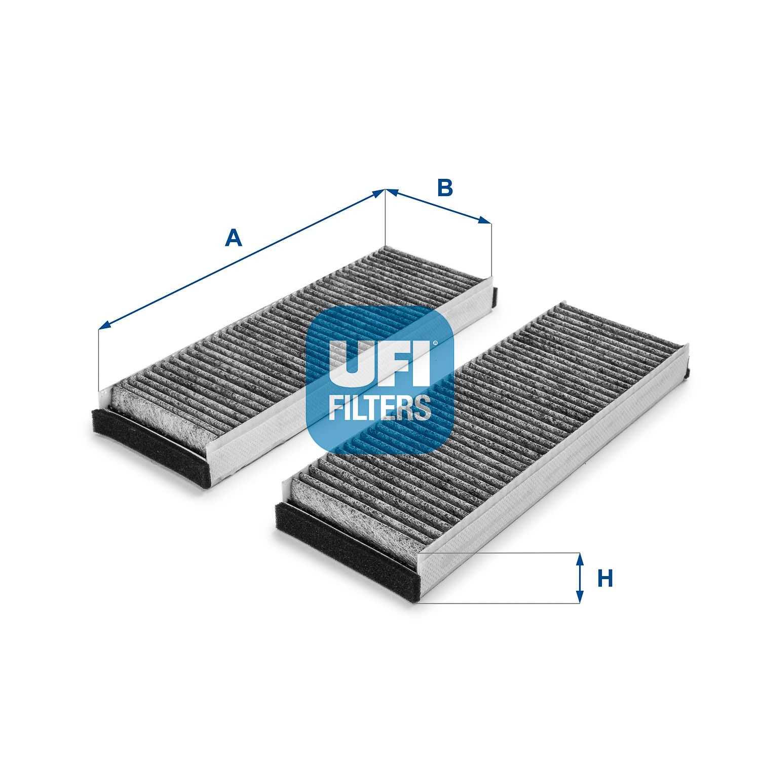 Pollen filter UFI Activated Carbon Filter, 302 mm x 99 mm x 29 mm - 54.153.00