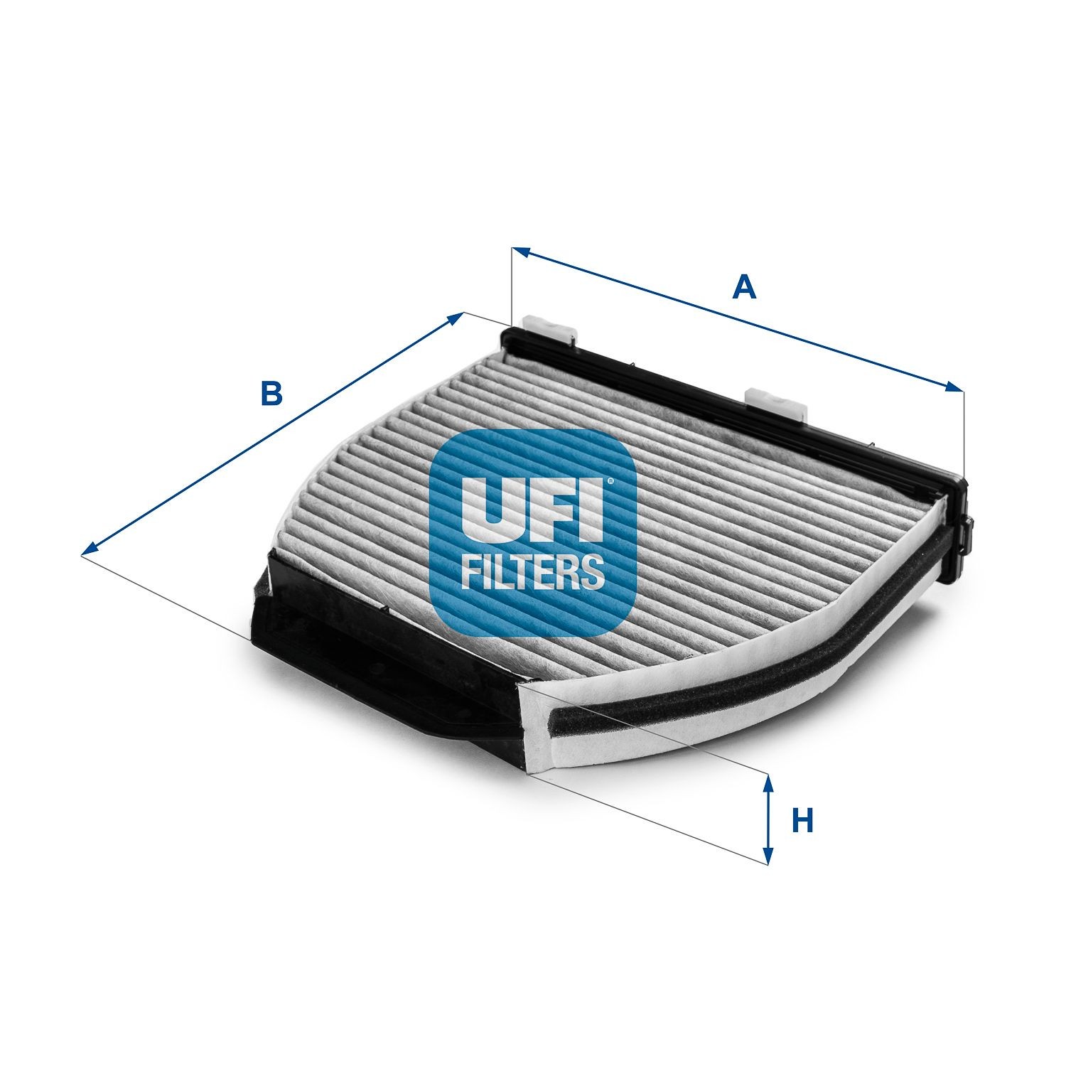 54.163.00 UFI Filtro abitacolo Filtro al carbone attivo, 284 mm x 261 mm x  44 mm ▷ AUTODOC prezzo e recensioni