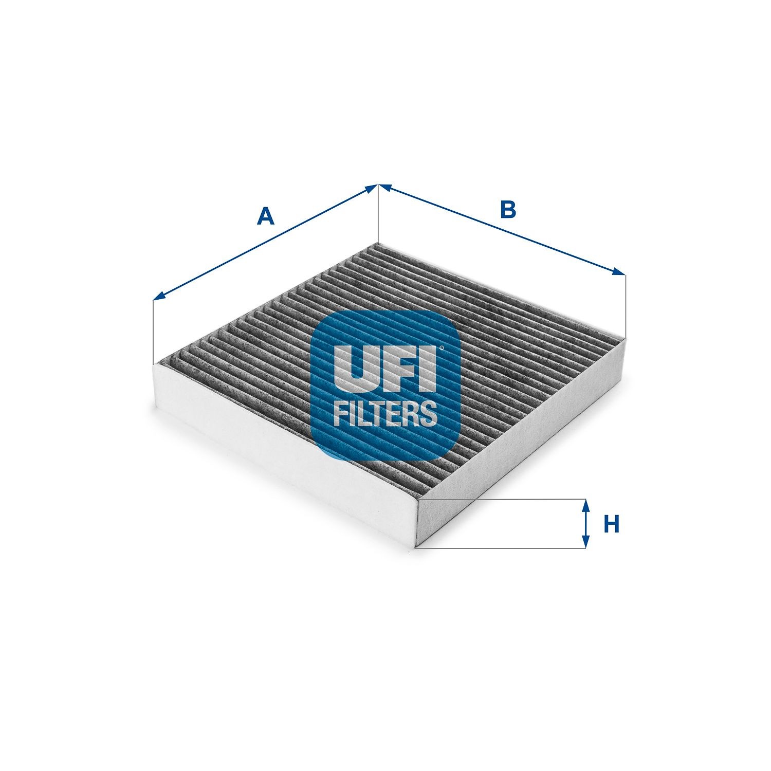 UFI Activated Carbon Filter, 215 mm x 200 mm x 30 mm Width: 200mm, Height: 30mm, Length: 215mm Cabin filter 54.167.00 buy