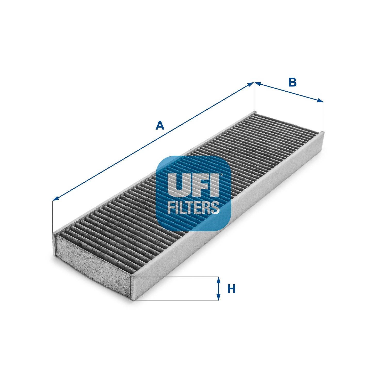 UFI 54.175.00 Pollen filter Activated Carbon Filter, 440 mm x 118 mm x 30 mm