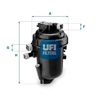 Original UFI Fuel filter 55.084.00 for FIAT PANDA
