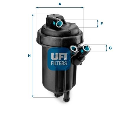 Original UFI Fuel filter 55.116.01 for OPEL TIGRA