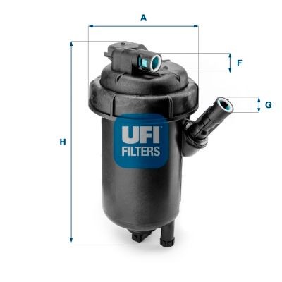 55.120.00 UFI Fuel filters OPEL Filter Insert, 10mm, 10mm