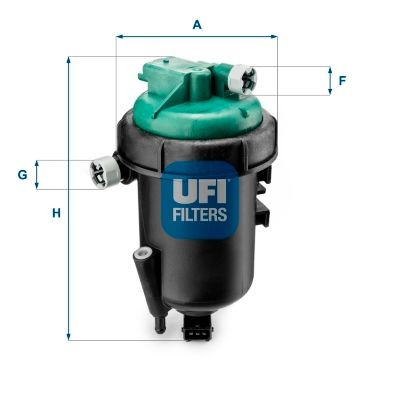 UFI 55.175.00 originali FIAT DOBLO 2020 Filtro carburante Cartuccia filtro