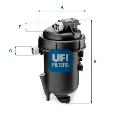 Original 55.179.00 UFI Fuel filters SUZUKI