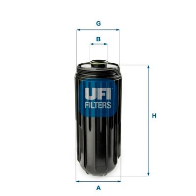 UFI S 126 X 4, Filter Insert Outer Diameter 2: 52mm, Ø: 137mm, Height: 348mm Oil filters 65.087.00 buy