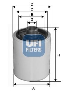 UFI 80.029.00 Hydraulic Filter, steering system