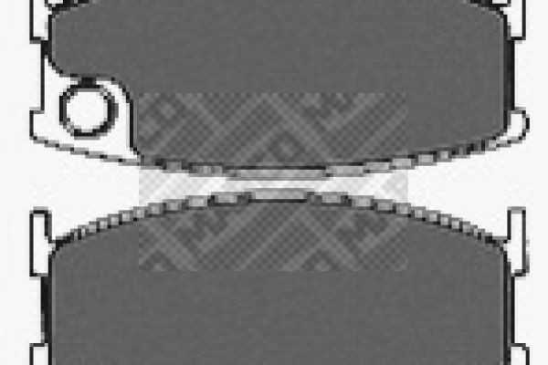 MAPCO Assale anteriore, Con contatto segnalazione usura Alt.: 46mm, Largh.: 106mm, Spessore: 15,2mm Pastiglie dei freni 6147 acquisto online