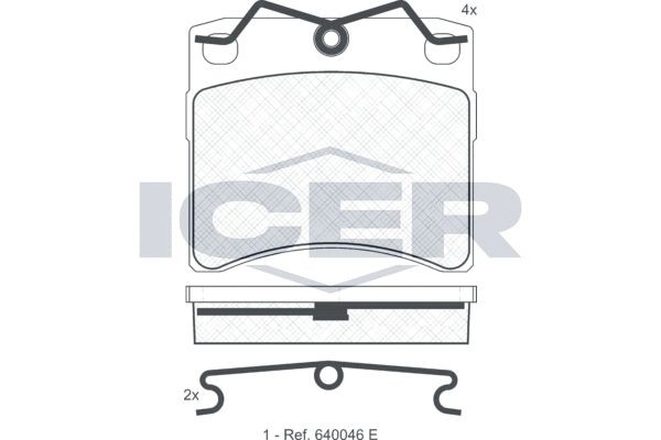 140895 ICER Brake pad set buy cheap