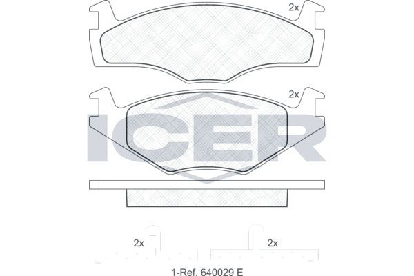 Great value for money - ICER Brake pad set 180459