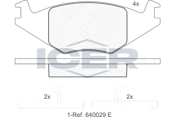 Great value for money - ICER Brake pad set 180461