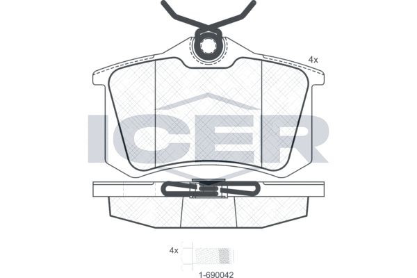 Great value for money - ICER Brake pad set 180697-700