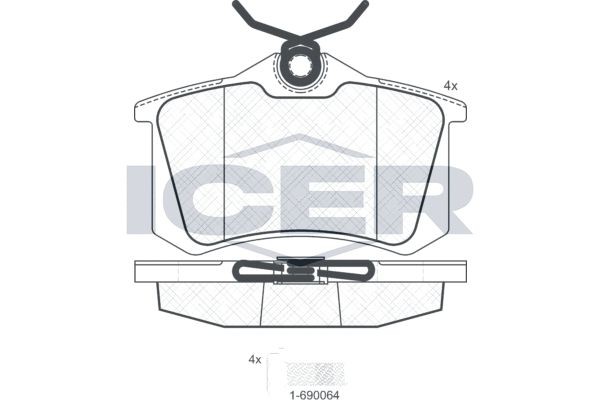 Great value for money - ICER Brake pad set 180697-703