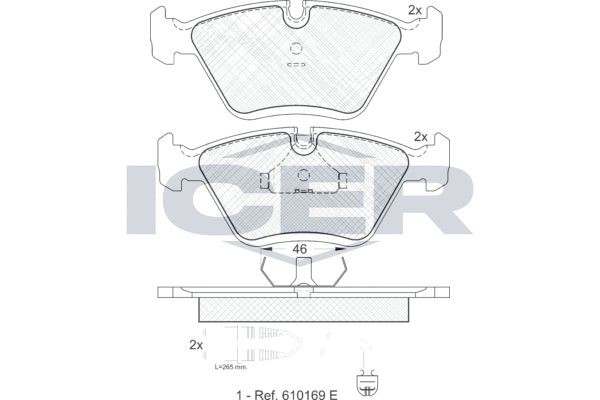 ICER 180992 Brake pad set PEUGEOT experience and price