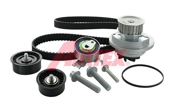 Opel MERIVA Water pump and timing belt kit AIRTEX WPK-167602 cheap