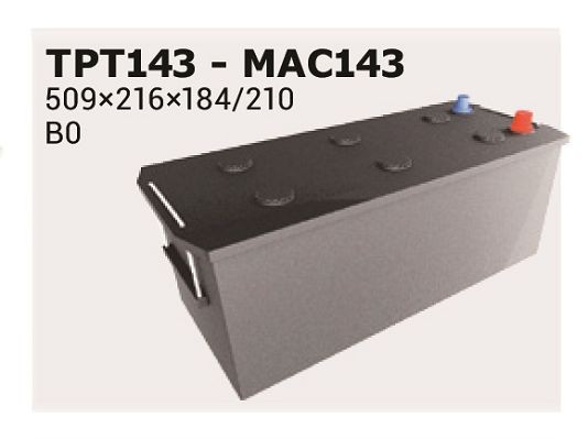 IPSA TPT143 Battery 12V 143Ah 900A B3 D5 Lead-acid battery