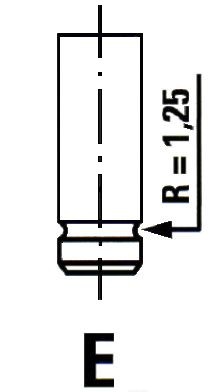 VL095200 IPSA Intake valves NISSAN 27,5mm