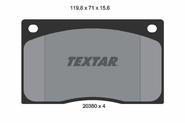 TEXTAR 92154300 Brake disc 245x10mm, 05/05x112, solid