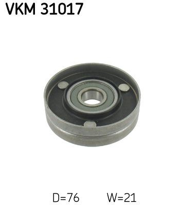 SKF VKM 31017 Deflection / guide pulley, v-ribbed belt AUDI R8 2011 in original quality
