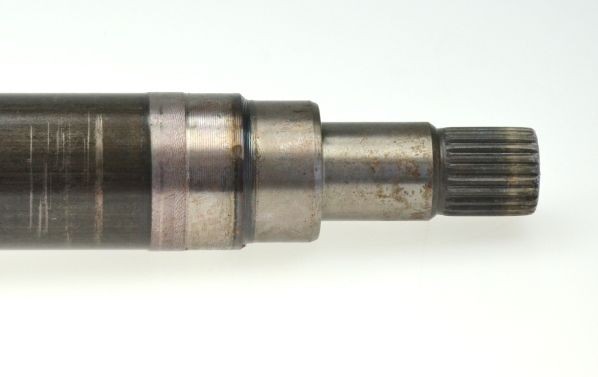 LÖBRO 305487 CV axle shaft 914, 371mm, with bearing(s), with nut