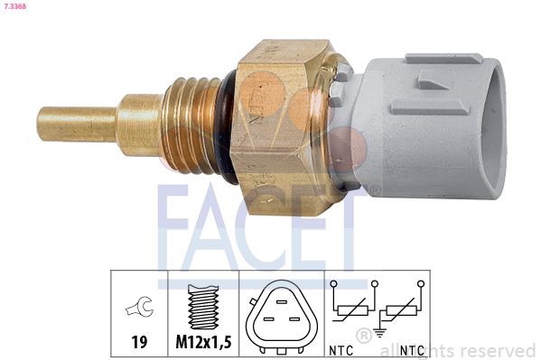 7.3368 FACET Coolant temp sensor MAZDA Made in Italy - OE Equivalent