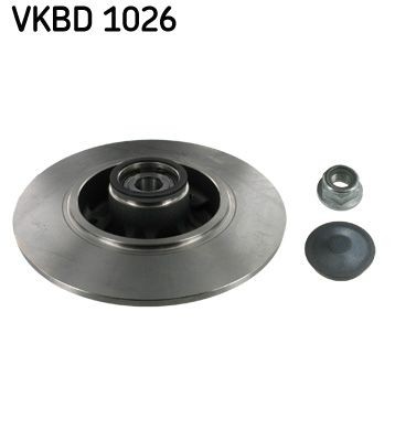 SKF VKBD 1026 Disque plein, avec bague magnétique intégré, avec roulement de roues intégré Renault de qualité d'origine