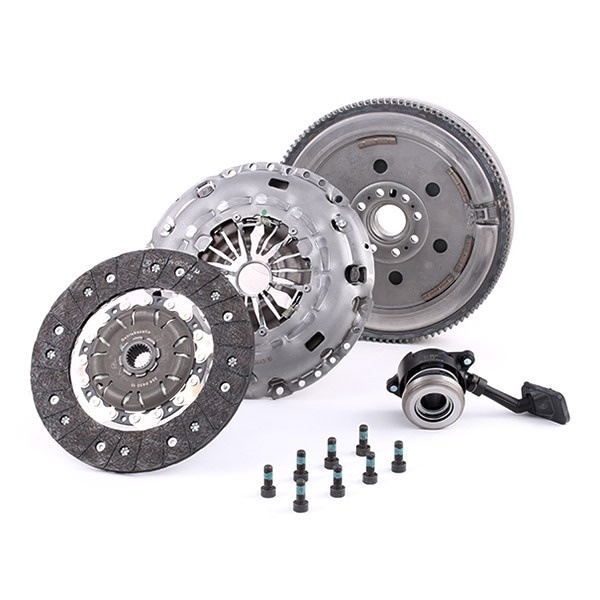 LuK 600014900 Clutch replacement kit with central slave cylinder, without pilot bearing, with flywheel, with screw set, Requires special tools for mounting, Dual-mass flywheel with friction control plate, with automatic adjustment