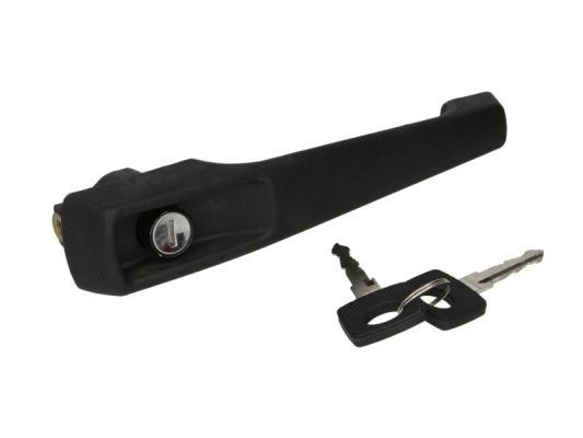 PACOL MER-DH-002 Door Handle both sides, with lock barrel, with key, black