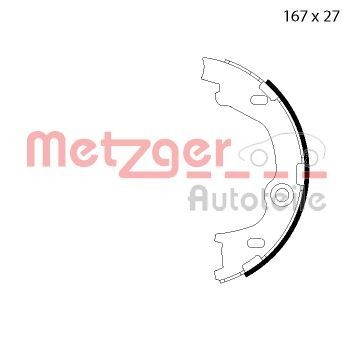 METZGER | Handbremsbacken MG 126 für Hyundai ix35 LM