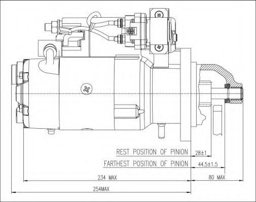 PRESTOLITE ELECTRIC Starter motors M100R2014SE