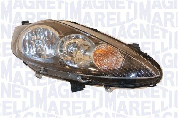 LPO521 MAGNETI MARELLI Right, H7, H7/H1, PY21W, H1, Halogen, without front fog light, with indicator, with low beam, with high beam, for right-hand traffic, with bulbs, with motor for headlamp levelling Left-hand/Right-hand Traffic: for right-hand traffic Front lights 712014008875 buy
