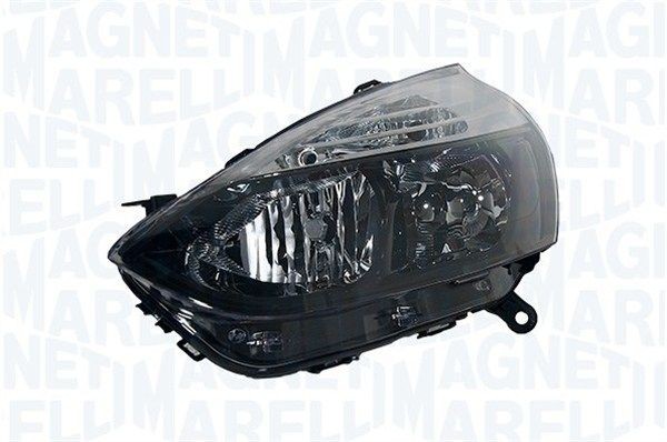 MAGNETI MARELLI 712103351110 Headlight Right, K (5W), Halogen, Orange, without front fog light, with indicator, with high beam, for right-hand traffic, without bulbs, with motor for headlamp levelling