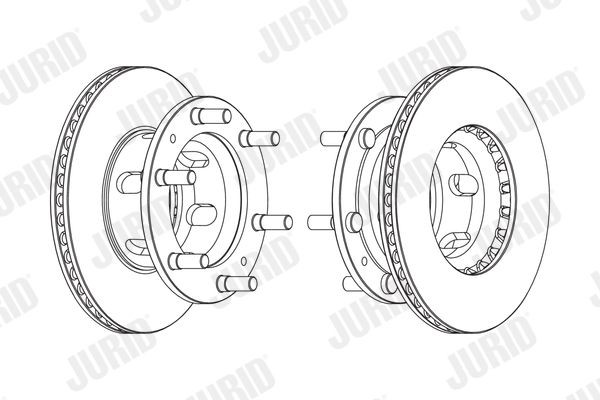 JURID 569124J Bremsscheibe für IVECO Zeta LKW in Original Qualität